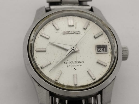 SEIKO King Seiko 4402-8000 7000749 / Manual Winding White Dial Men's Watch