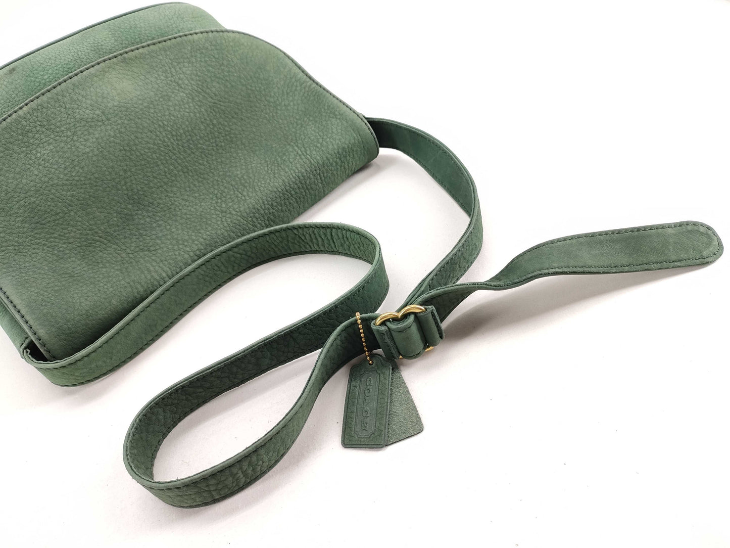 COACH Old Coach Shoulder Bag Green Shoulder Bag