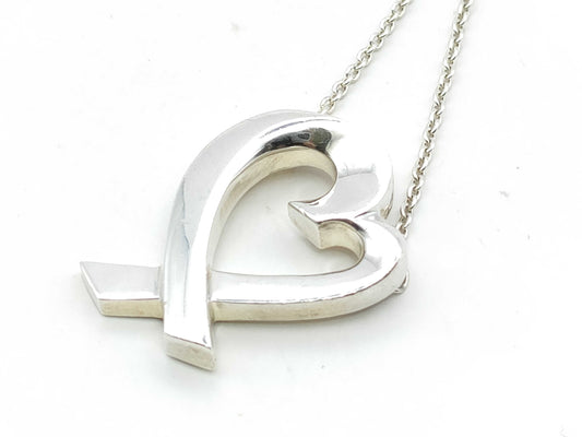 Tiffany & Co. Tiffany Loving Heart Necklace, Ag925, 4.5g