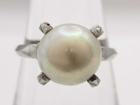 Pearl diameter: Approx. 10.2mm, PT900, 5.6g, Ring 
