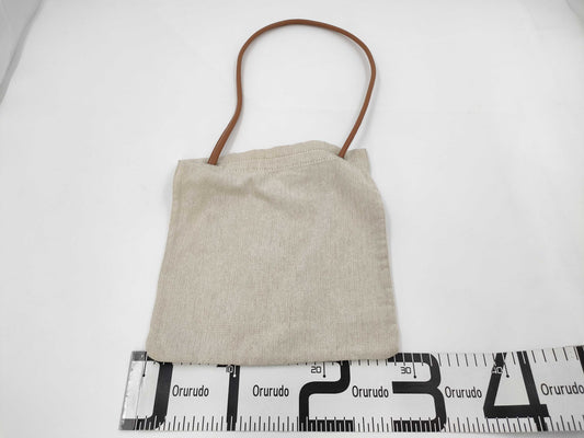 HERMES Aline Shoulder Bag Canvas Ivory