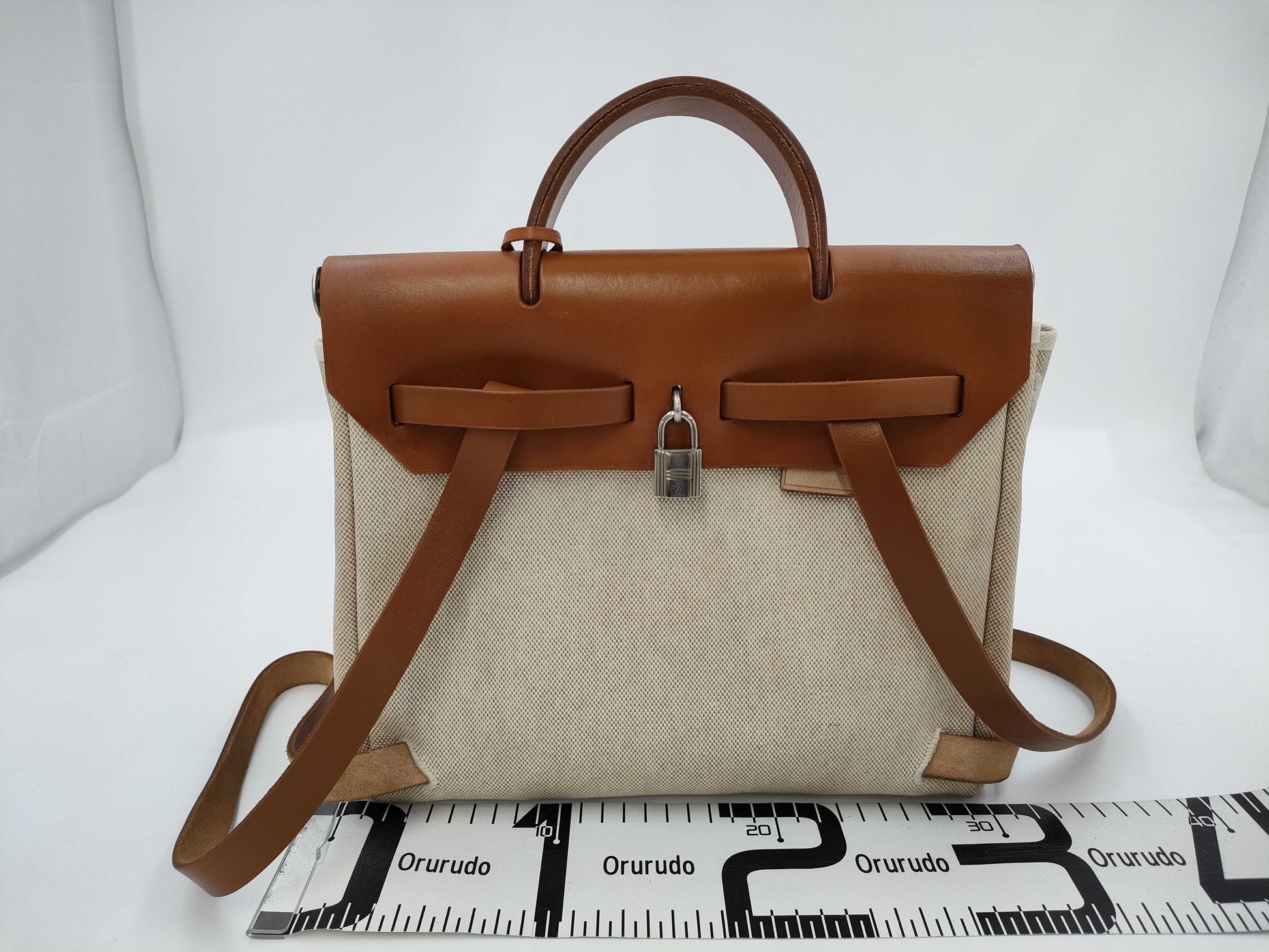 HERMES Airbag Ad PM Backpack with G Stamp and Spare Bag
