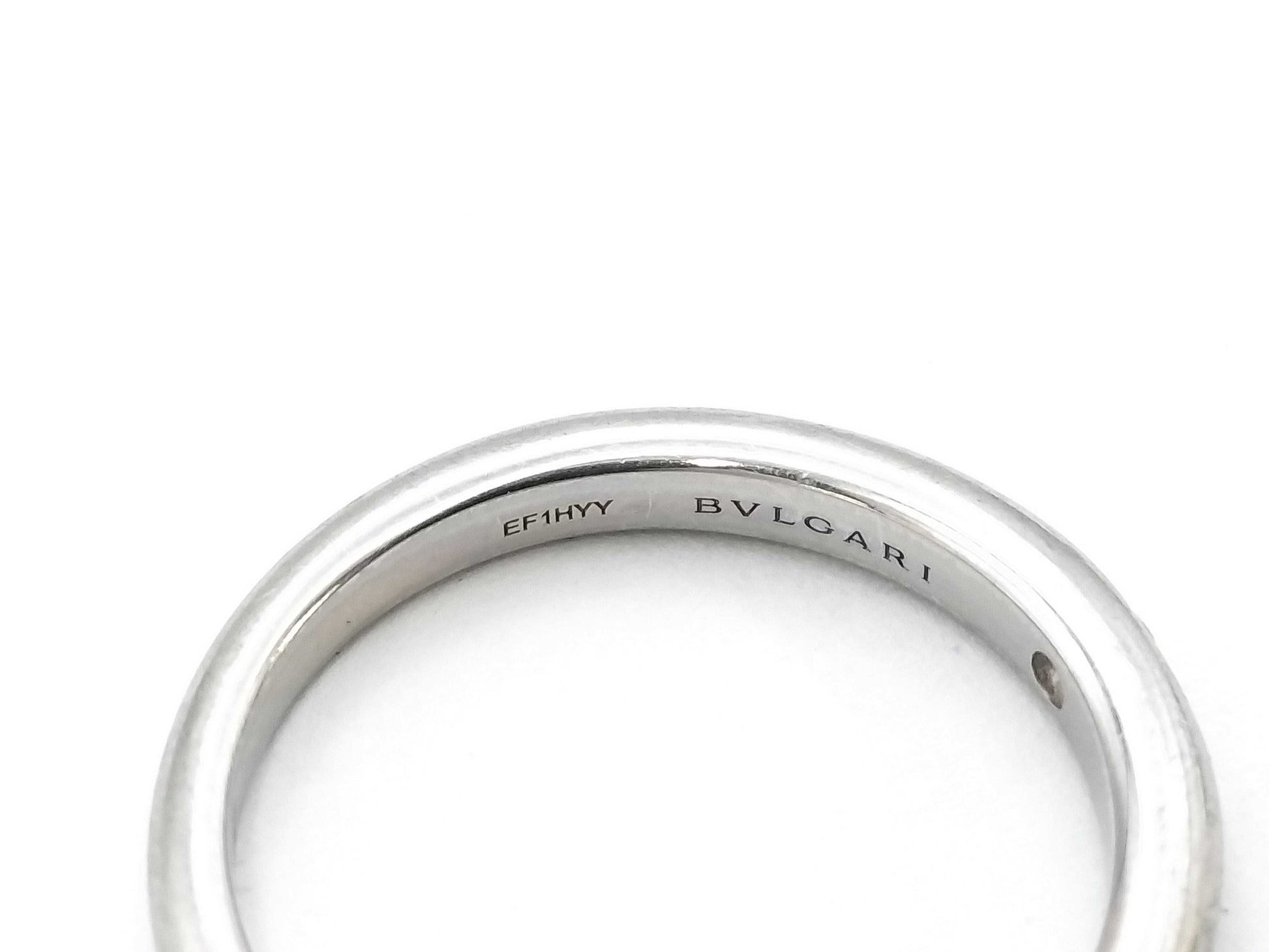 BVLGARI Band 1PD PT950 3.3g Ring 