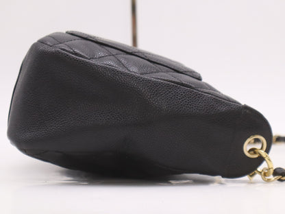 CHANEL Caviar Skin Matelasse Chain One Shoulder Bag with Seal and Card 8347172 Shoulder Bag