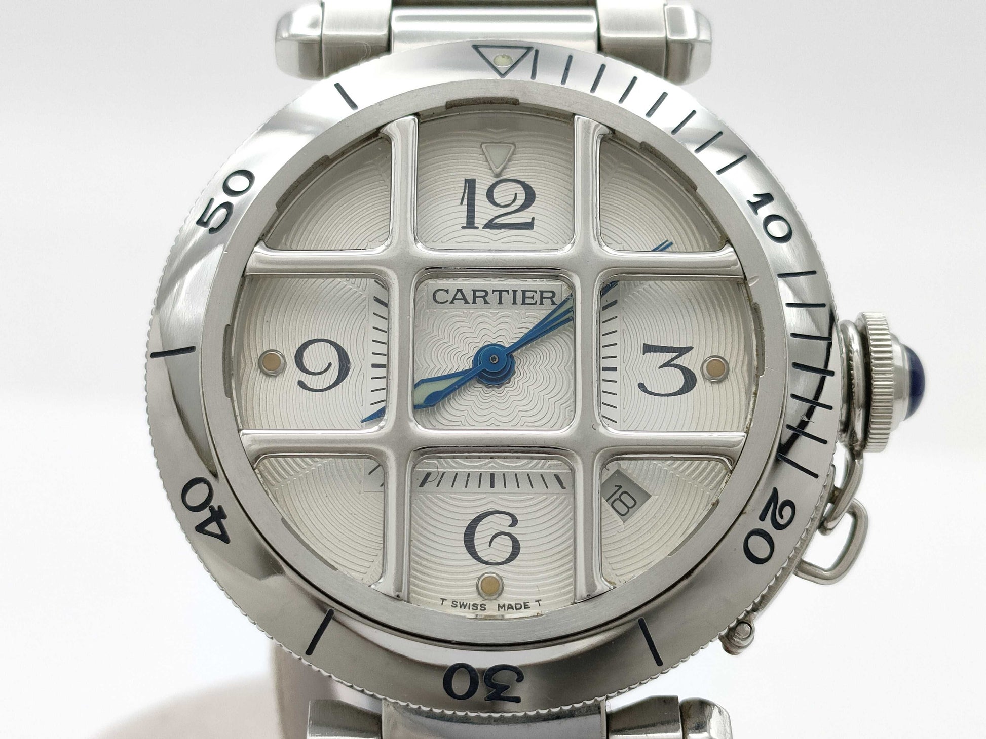 Cartier Pasha Grid W31040H3 2379 90266CD Automatic Men's Watch