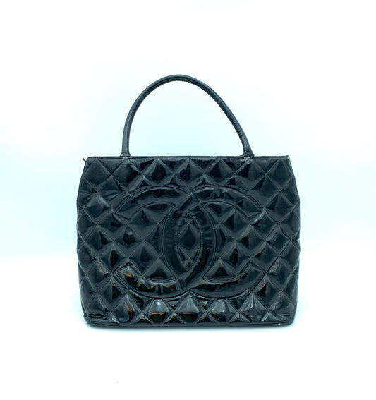 CHANEL Matelasse Reproduction Tote Bag Black Tote Bag