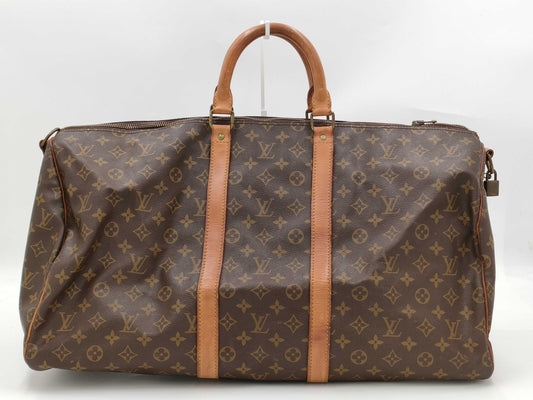 LOUIS VUITTON Monogram Keepall 55 Bandouliere Boston Bag M41424/832SD