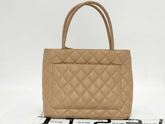 CHANEL Coco Mark Deka Coco Reissue Tote Bag in Caviar Skin