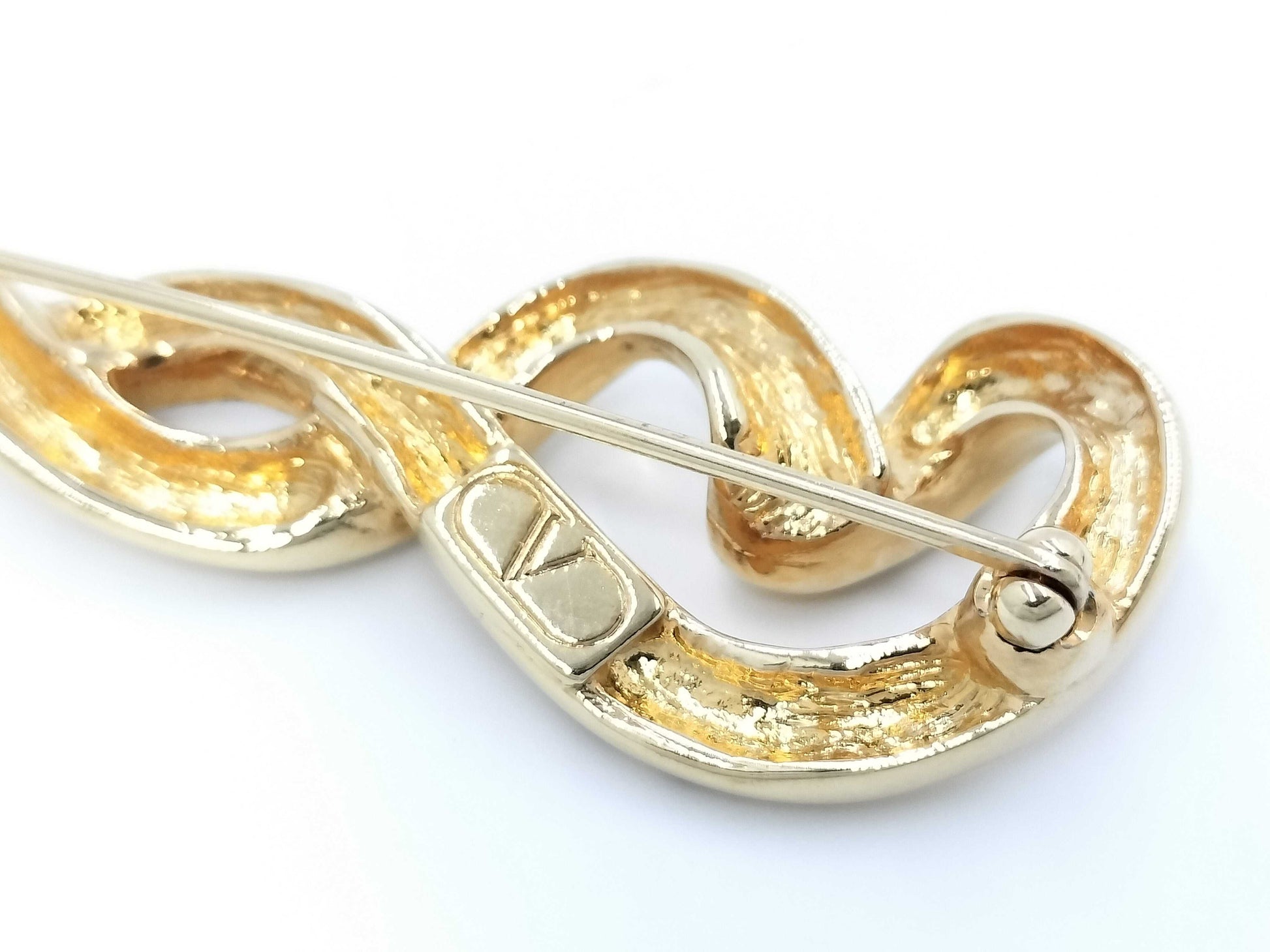 VALENTINO Valentino logo brooch