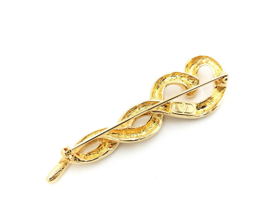 VALENTINO Valentino logo brooch