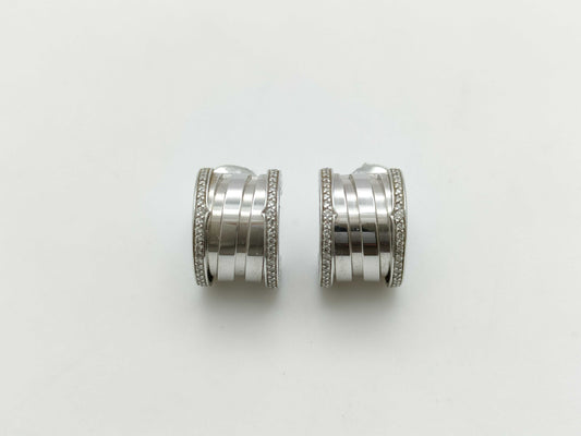BVLGARI B.zero1 Diamond WG Au750 7.6g Earrings 