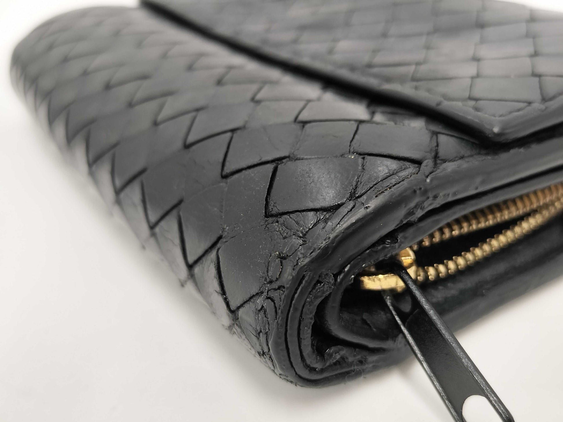 BOTTEGA VENETA Intrecciato Wallet Black Wallet