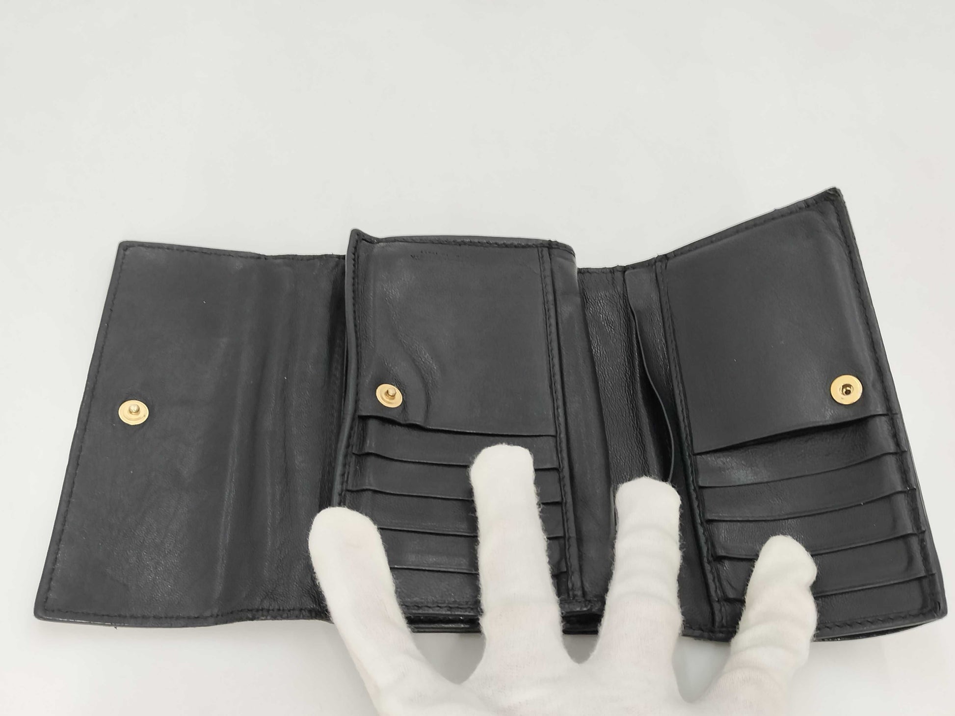 BOTTEGA VENETA Intrecciato Wallet Black Wallet