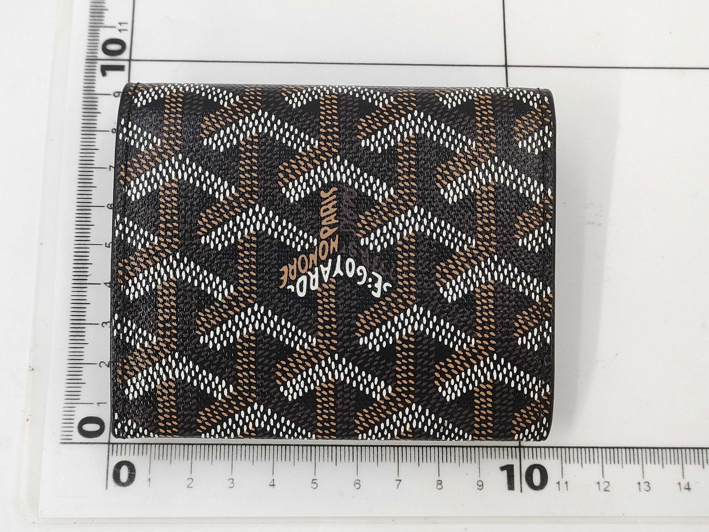 GOYARD Goyard PVC x Leather Marigny Wallet Black x Yellow