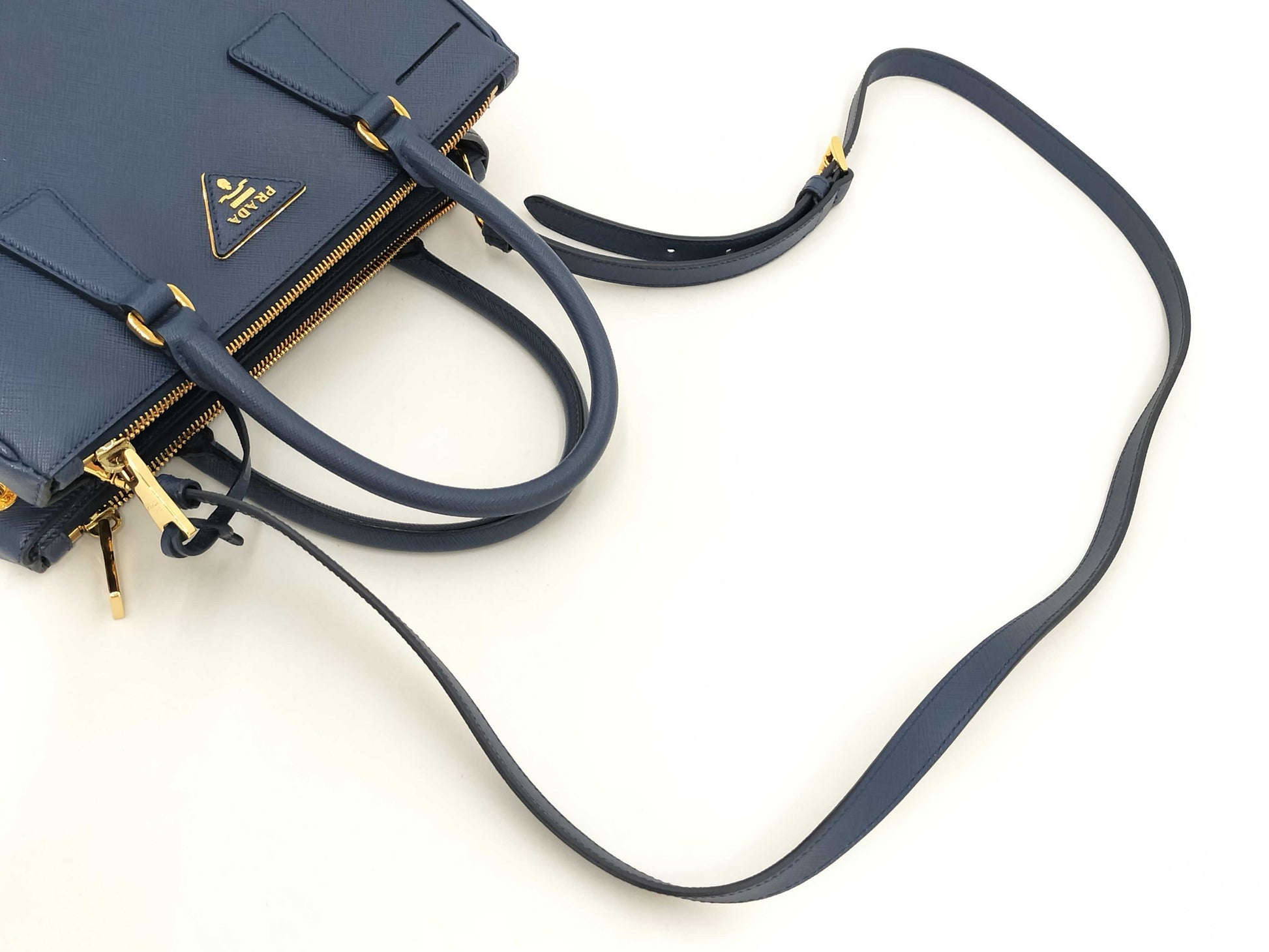 PRADA Saffiano Lux Handbag with Strap
