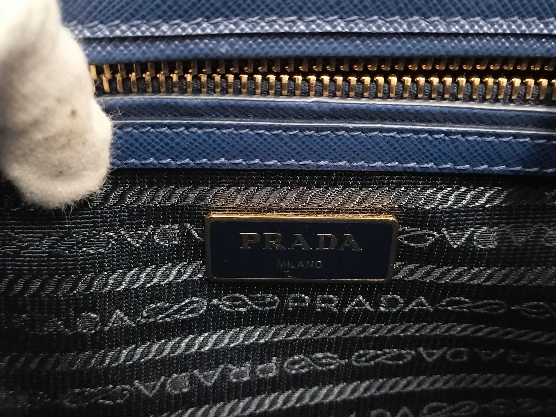 PRADA Saffiano Lux Handbag with Strap