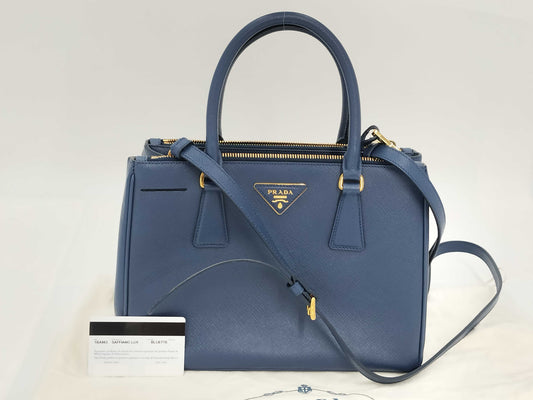 PRADA Saffiano Lux Handbag with Strap