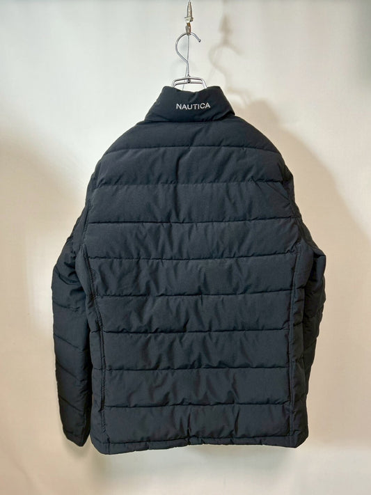 Nautica Men's Down Jacket with Tag, Logo, JP Tag, Size S