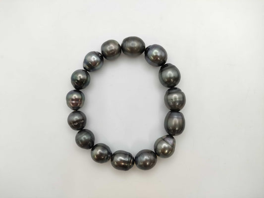 Black South Sea Pearl Bracelet/Bangle Diameter: Approx. 11.0mm-13.0mm