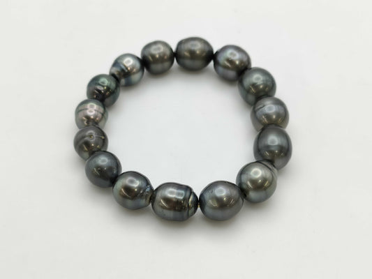 Black South Sea Pearl Bracelet/Bangle Diameter: Approx. 11.0mm-13.0mm