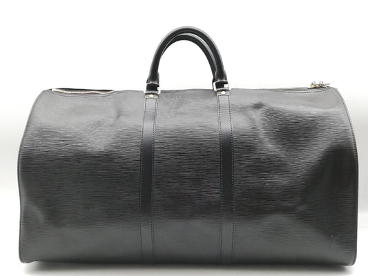 LOUIS VUITTON Epi Keepall 55 M59142 Noir Boston Bag