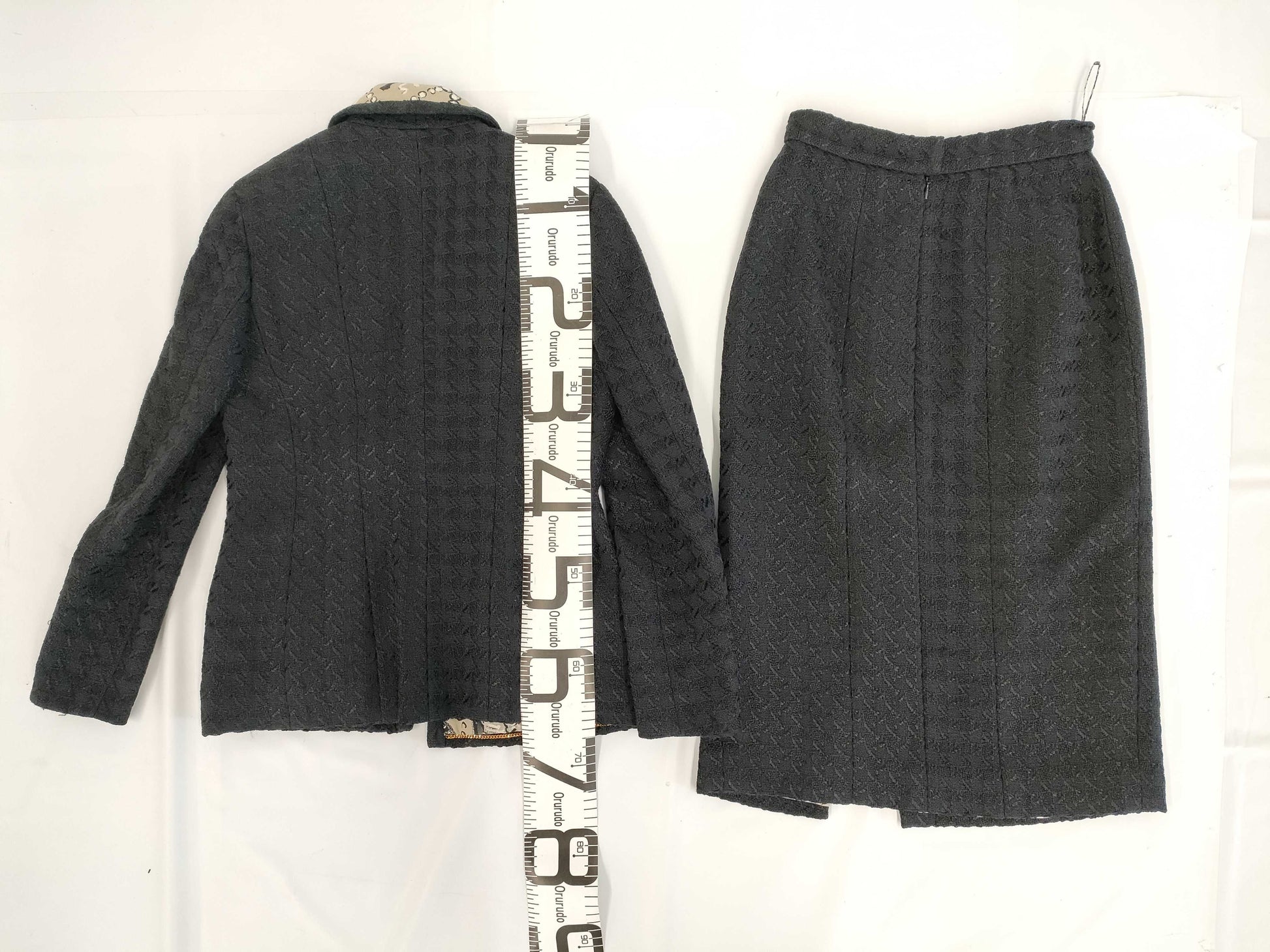 CHANEL 93P Tweed Set, Vintage, Size 38, Includes Replacement Buttons and Fabric, Other Apparel