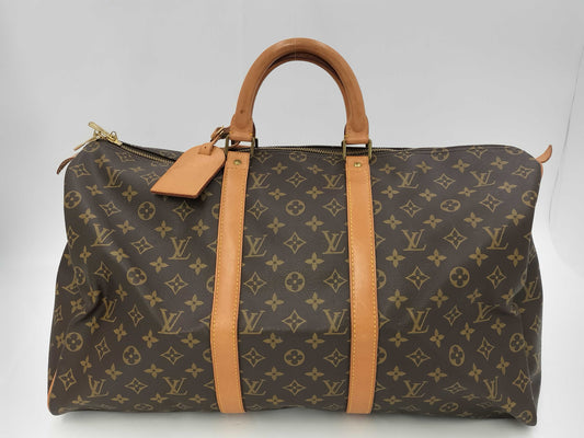 LOUIS VUITTON Monogram Keepall 50 Boston Bag