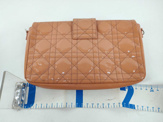 PH-Dior Beige Cannage Patent Leather Miss Dior Promenade Shoulder Bag