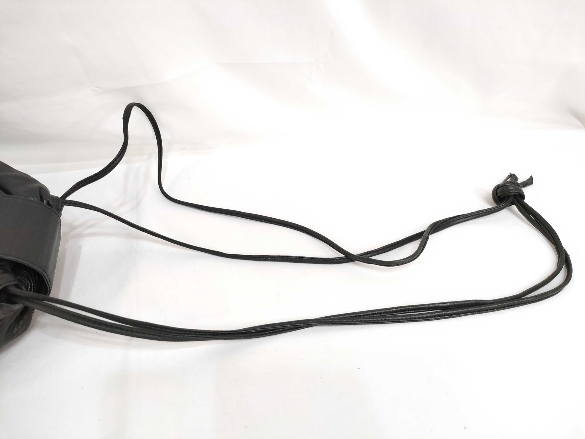 LOEWE LOEWE Shoulder Bag Anagram Black Drawstring Shoulder Bag