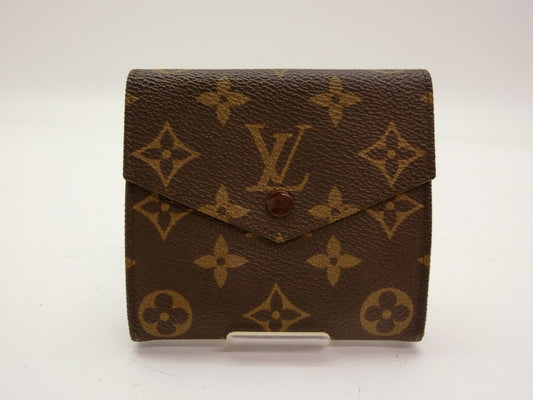 LOUIS VUITTON Monogram Porte Monnaie Double Hook Wallet
