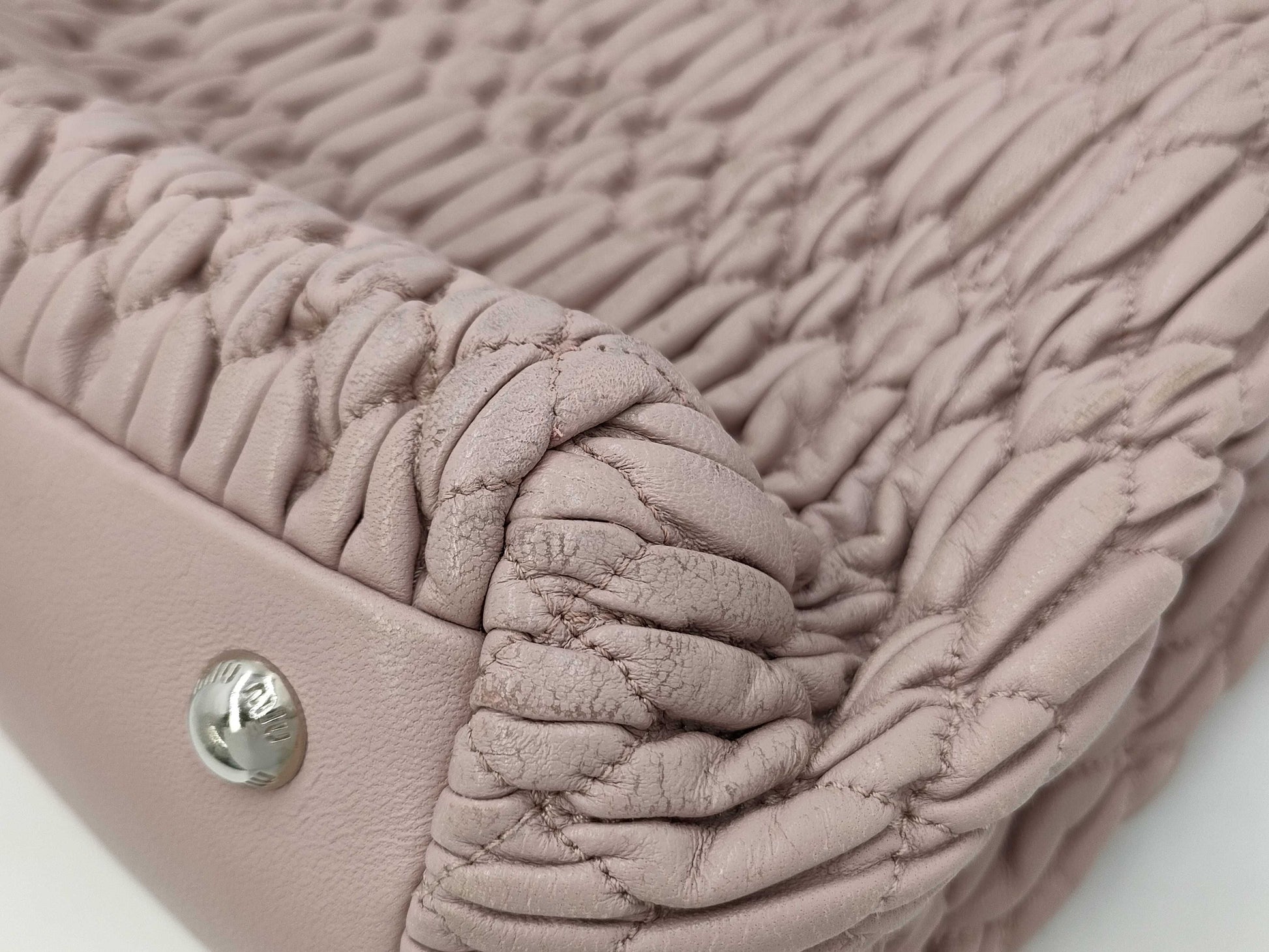 Miu Miu Matelasse Pink Handbag