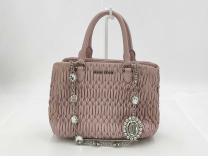 Miu Miu Matelasse Pink Handbag