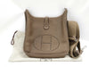 HERMES Evelyn 3PM Taurillon Clemence Etoupe Stainless Steel Y Stamp Shoulder Bag