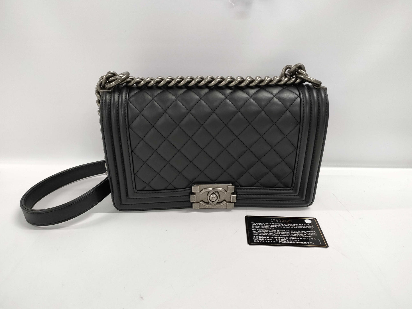 CHANEL Lambskin Boy Shoulder Bag, 2-way, Crossbody/Shoulder Bag