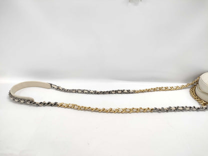 CHANEL Lambskin Round Chain Shoulder Bag