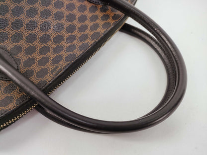 CELINE Black Macadam 2-way Half Moon Bag Handbag