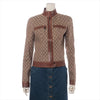 GUCCI GG Jacket, Size 42, Brown