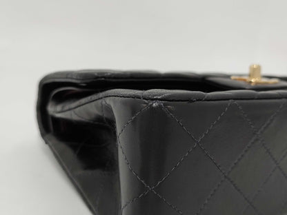 CHANEL Matelassé Lambskin Black GL Hardware Shoulder Bag