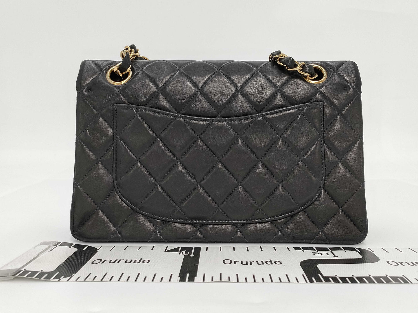 CHANEL Matelassé Lambskin Black GL Hardware Shoulder Bag