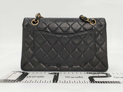 CHANEL Matelassé Lambskin Black GL Hardware Shoulder Bag