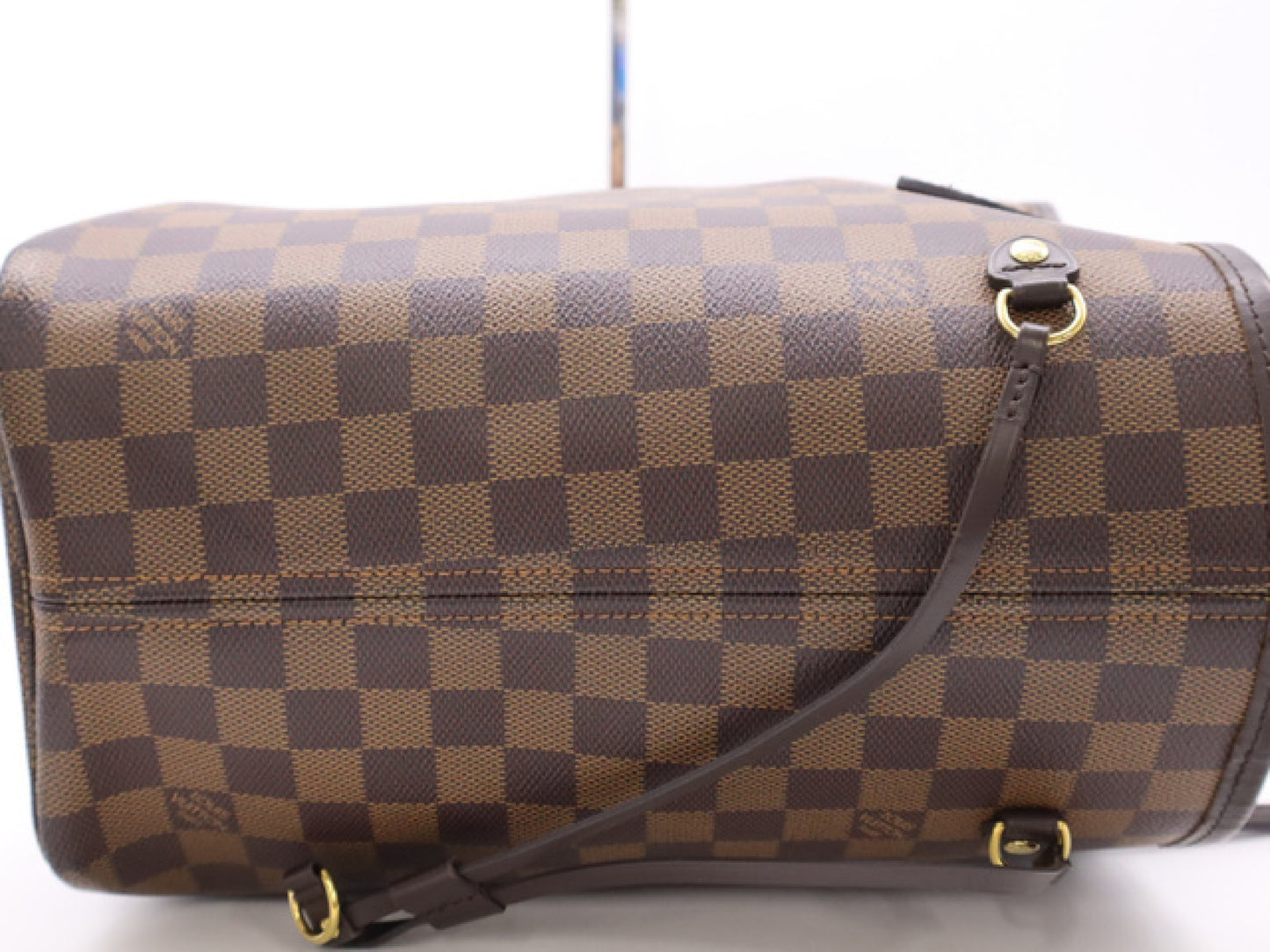 LOUIS VUITTON N41358 Damier Neverfull MM Cerise Tote Bag with Pouch