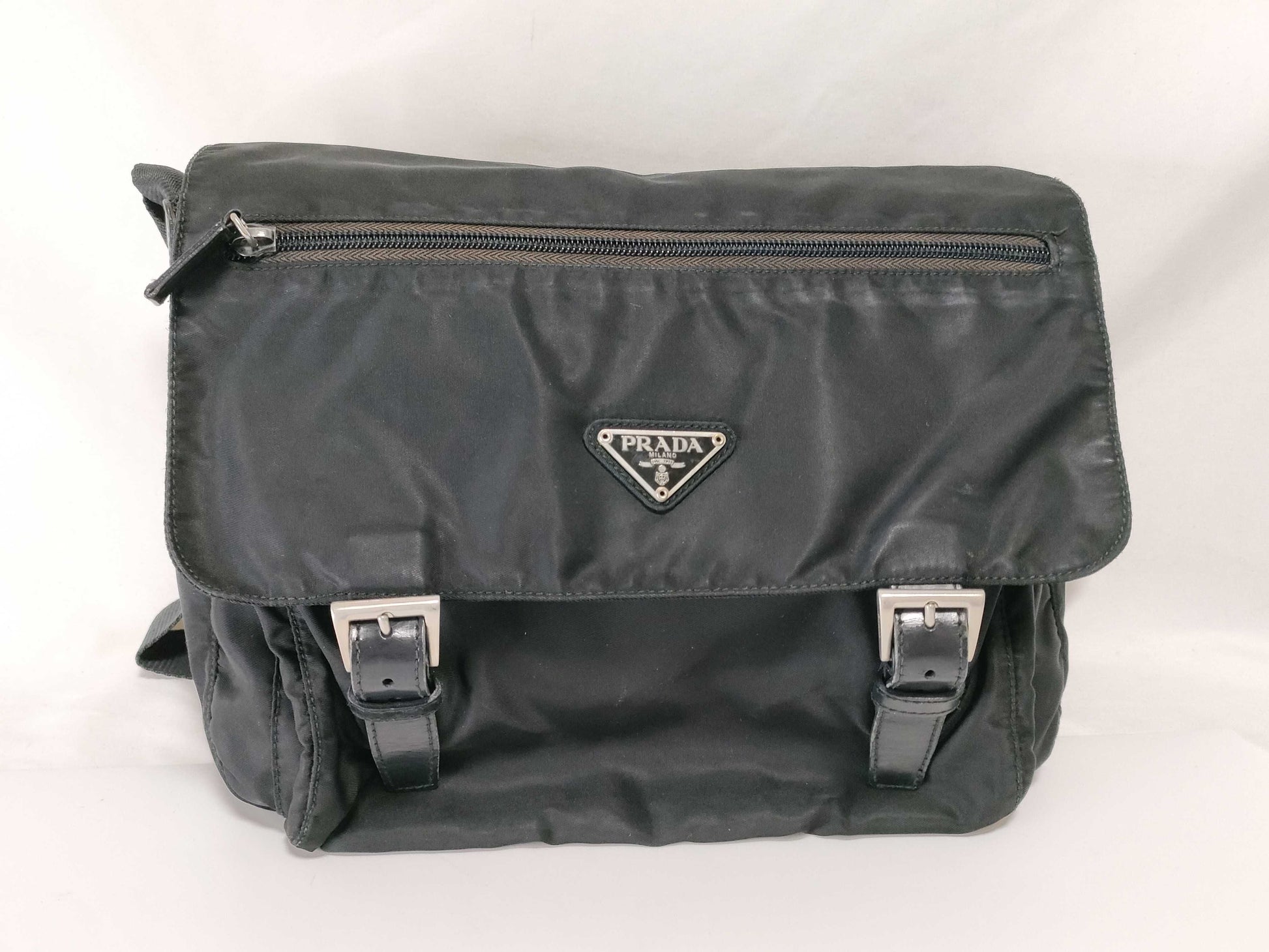 PRADA Prada Shoulder Bag with Triangle Logo, Black