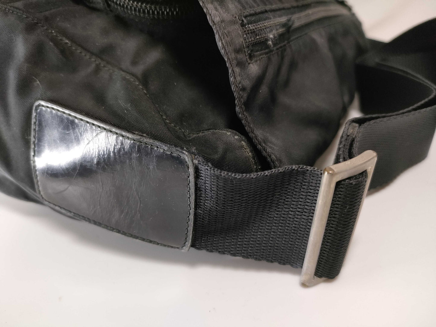 PRADA Prada Shoulder Bag with Triangle Logo, Black