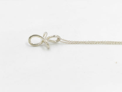 Tiffany&Co. Tiffany Necklace Open Cross 925