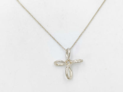 Tiffany&Co. Tiffany Necklace Open Cross 925