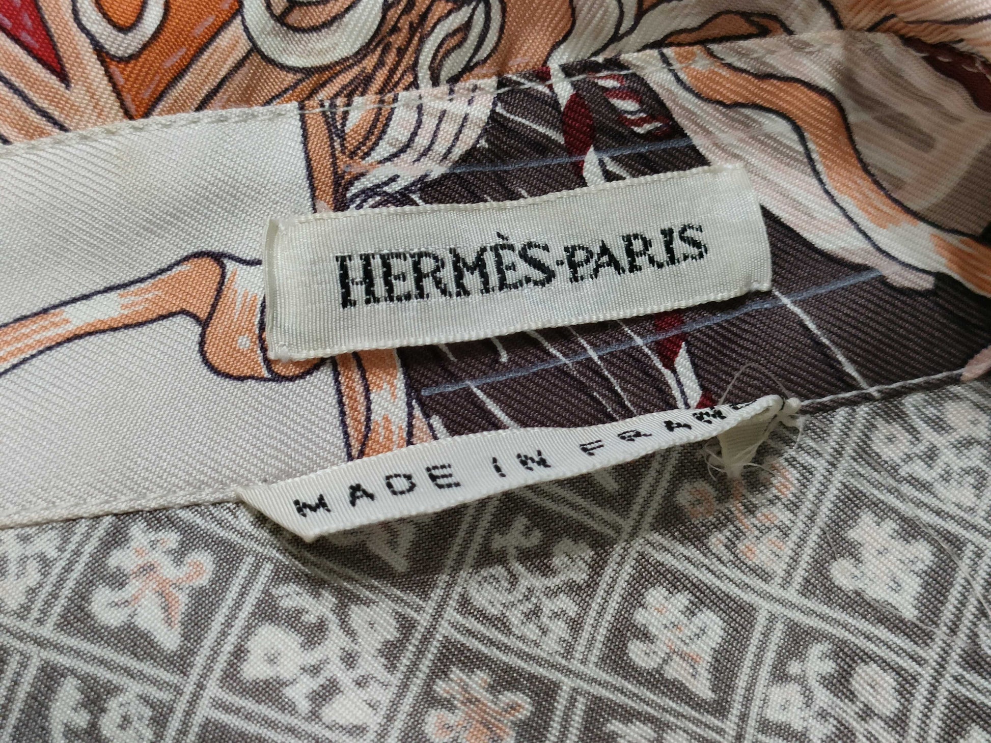 HERMES Margiela period silk shirt size 42 top