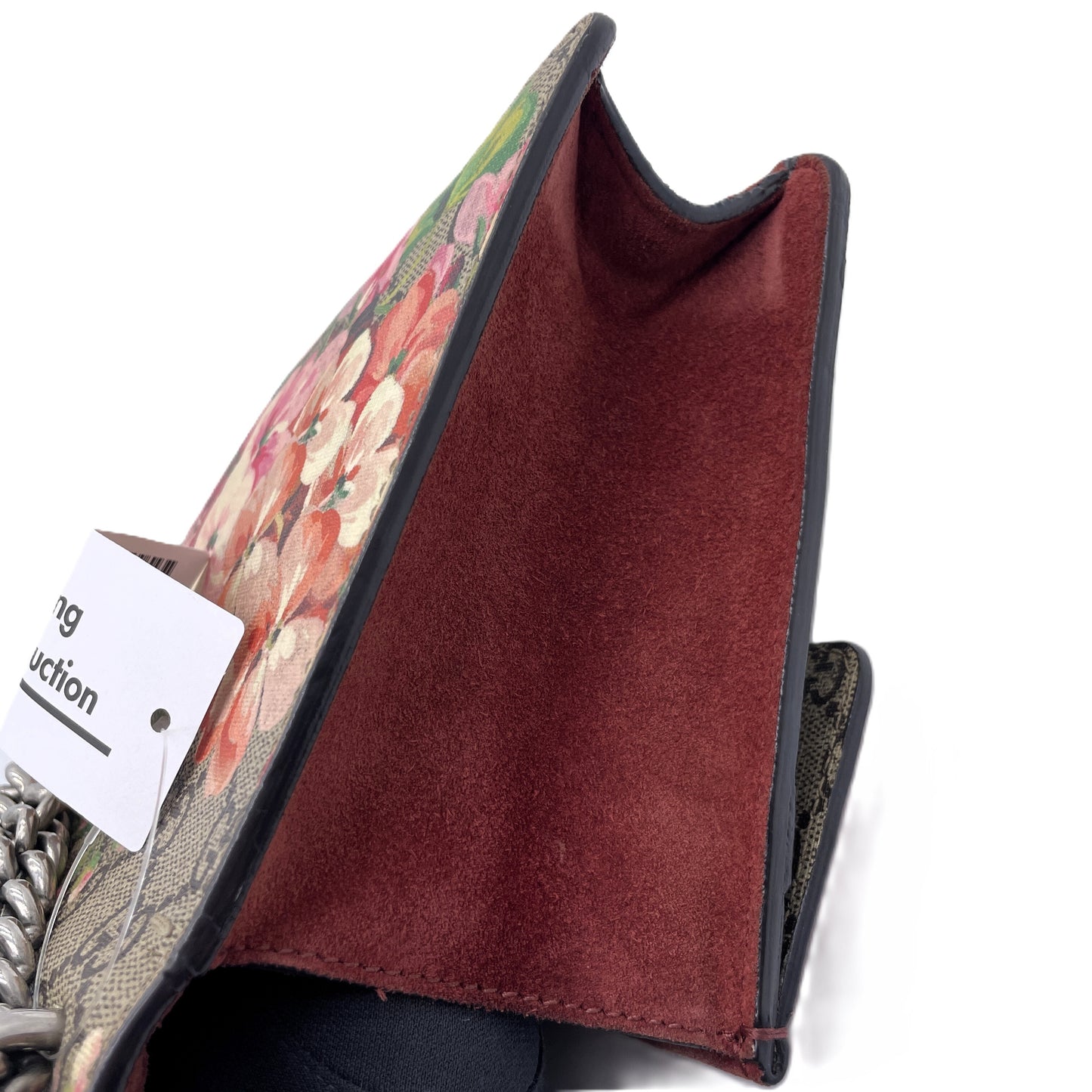 GUCCI Gucci GG Supreme Floral Duonisos Chain Shoulder Bag