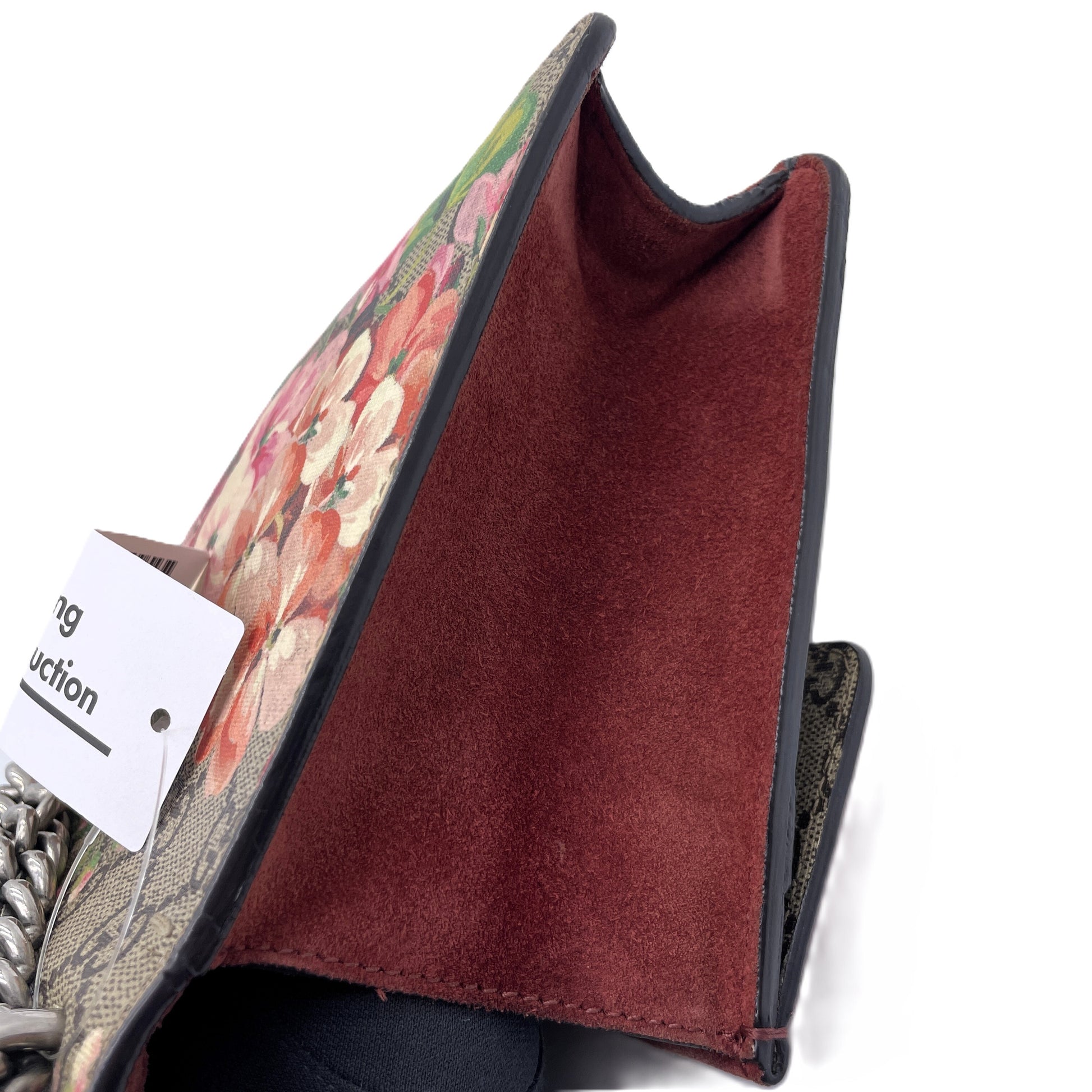 GUCCI Gucci GG Supreme Floral Duonisos Chain Shoulder Bag