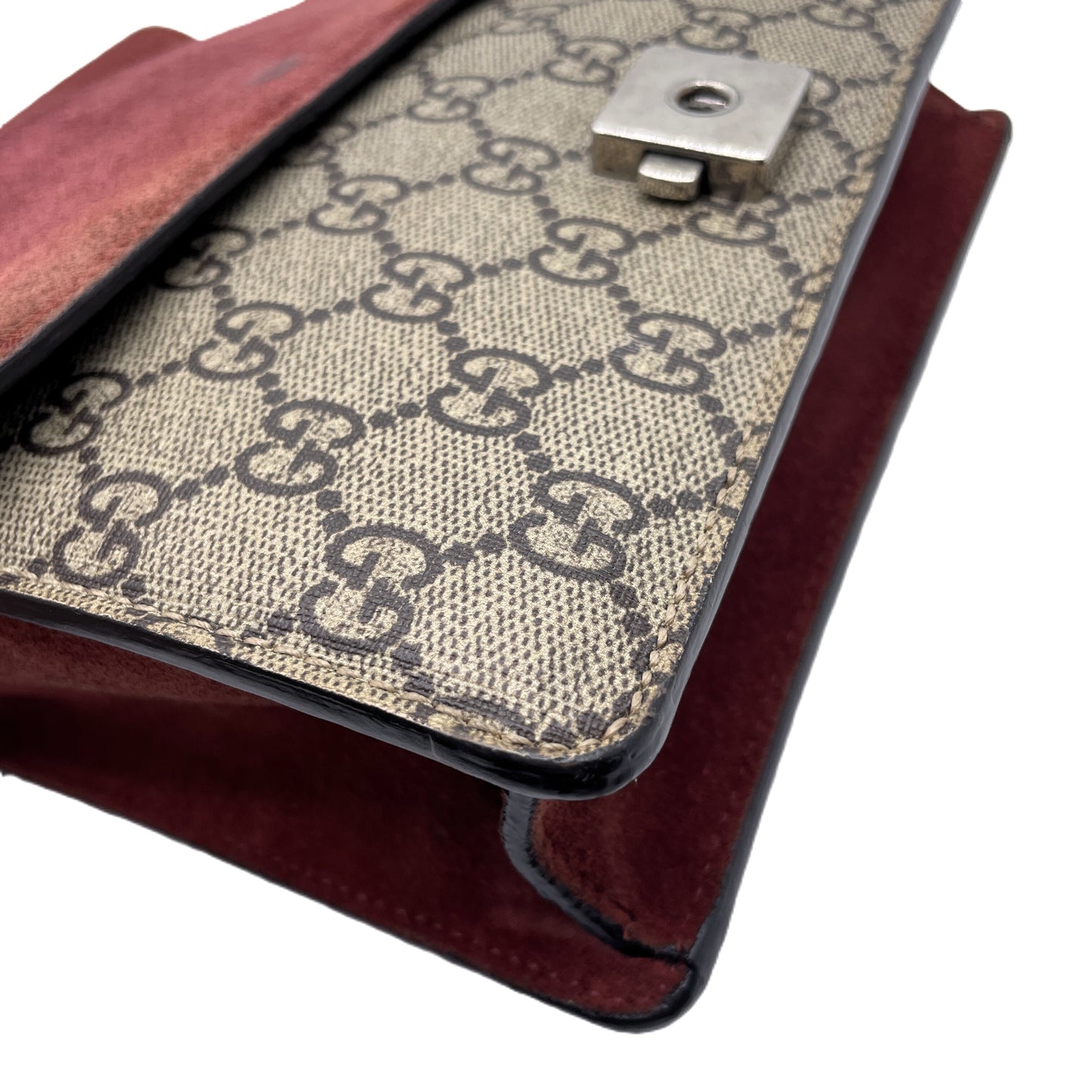 GUCCI Gucci GG Supreme Floral Duonisos Chain Shoulder Bag