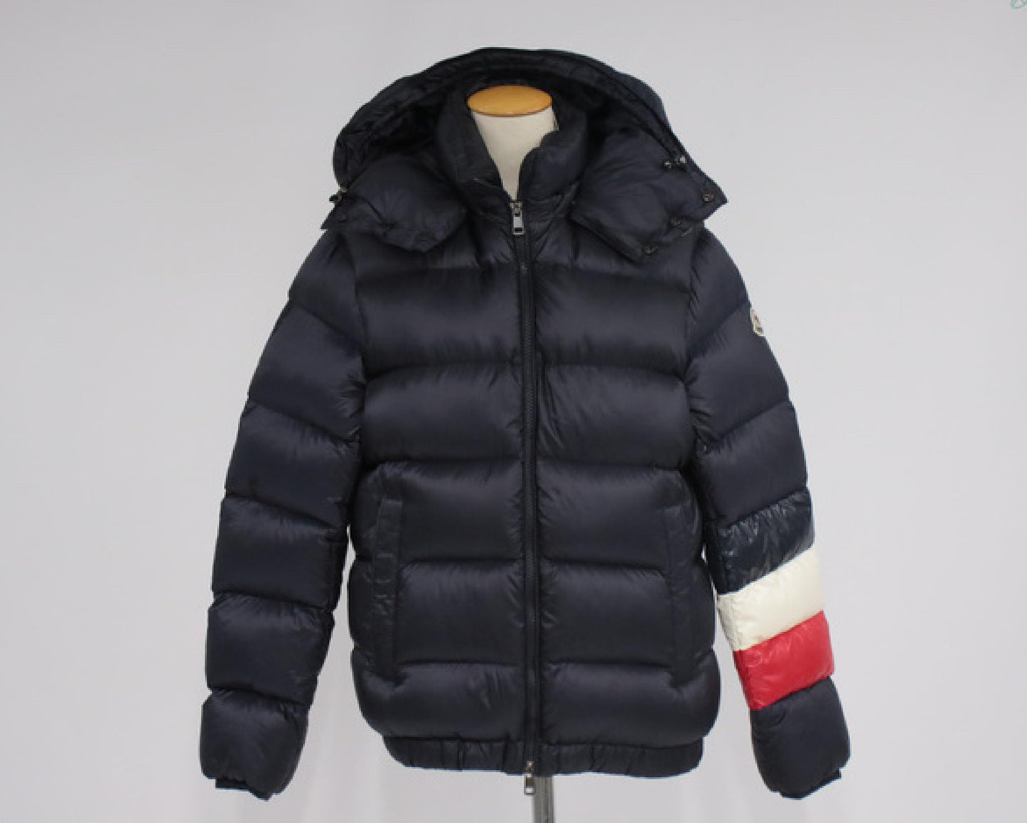 MONCLER Wilm Navy Size 1 Detachable Hood Jacket